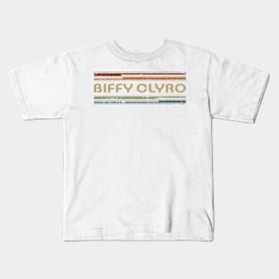 Biffy Clyro Retro Lines Kids T-Shirt